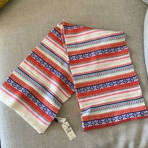 Talbots Fairisle scarf NWT
